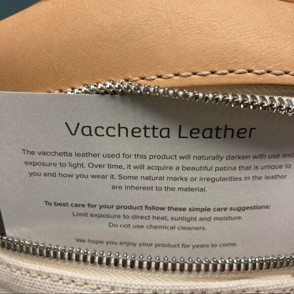 SKAGEN Denmark Trisse Barrel Leather and Canvass Crossbody Handbag NWT - Picture 5 of 14